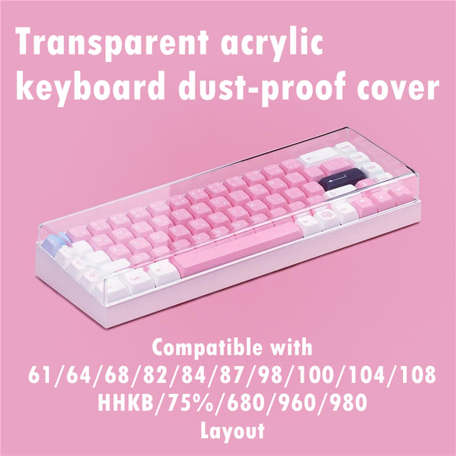 Gaming Accessories Aesthetic - 108 Keys Keyboard Dust Cover Acrylic