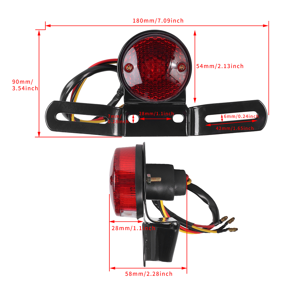 12V Halogen Moto Rear Lights M - Gaming Accessories Rack ulasan dan harga